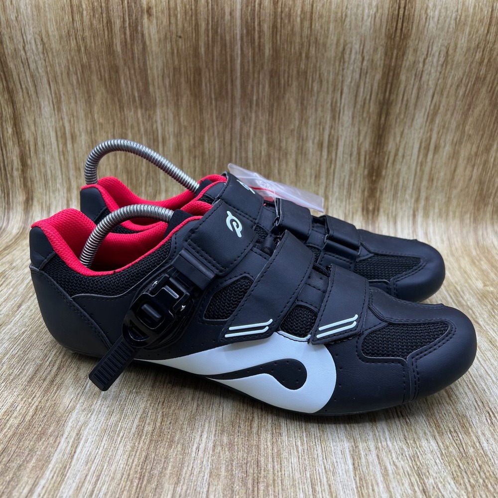Peloton Cycling Shoes Men's Size 10 EU 43 Black White Red Indoor Cleats
